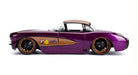 1957 Chevrolet Corvette with Batgirl Figure -  Jada 1/24 - 30457  - Passion Diecast 