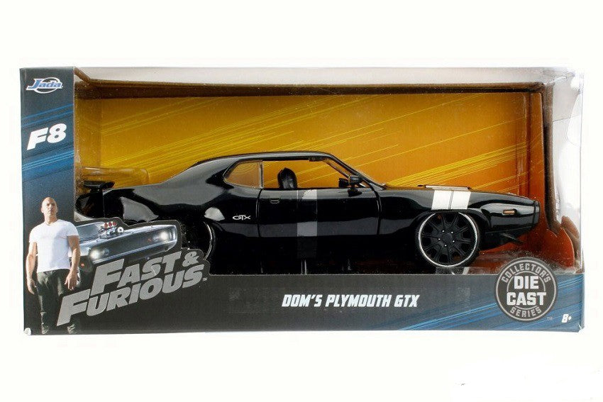 DOM'S PLYMOUTH GTX FAST & FURIOUS 8   1/24 Jada 98292 Passion Diecast