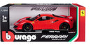 Ferrari 488 Pista with White & Blue Stripe - Bburago 1:24  - 18 26026 RD - Passion Diecast 