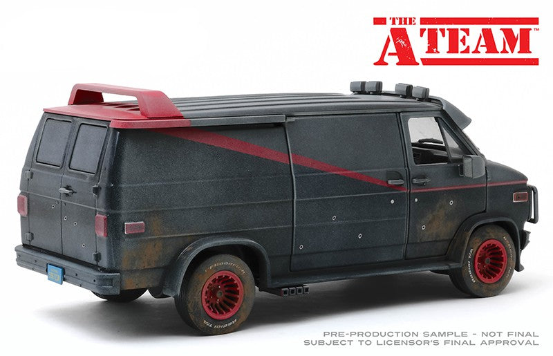 1983 GMC Vandura - Weathered Version with Bullet Holes - The A-Team  TV Series - Greenlight 1/18 - 13567