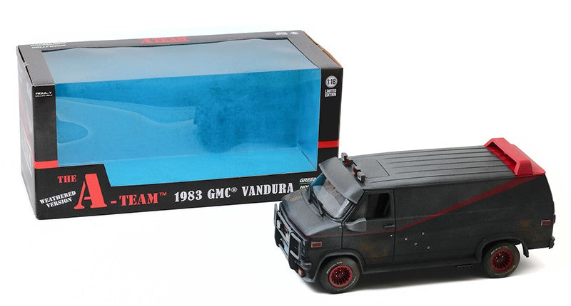 1983 GMC Vandura - Weathered Version with Bullet Holes - The A-Team  TV Series - Greenlight 1/18 - 13567