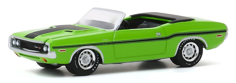 1970 Dodge Challenger R/T HEMI Convertible in Sublime Green- GL Muscle Series 23 - 1-64  greenlight - 13270 D - Passion Diecast