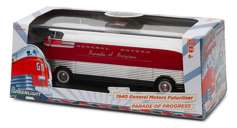 Parade of Progress - 1940 General Motors Futurliner - Greenlight 1/64 - 29832 - Passion Diecast