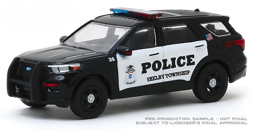 2020 Ford Police Interceptor Utility - Shelby Township, Michigan Police - Greenlight 1/64  - 30143 -  Passion Diecast 