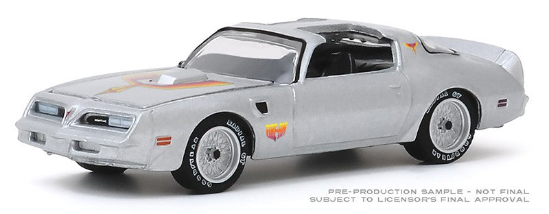 1979 Pontiac Firebird "Fire Am" by Very Special Equipment (VSE)  Silver with Hood Bird - Greenlight 1/64 Hobby Exclusive - 30148