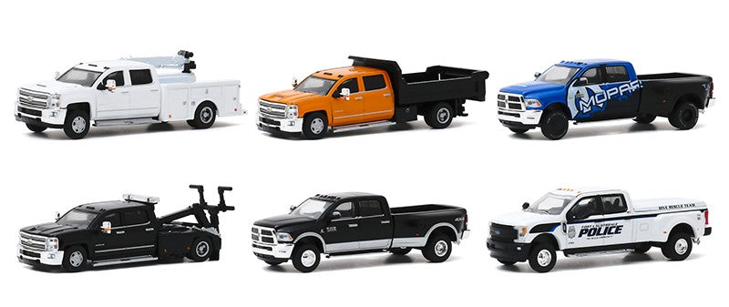 2016 Chevrolet Silverado 3500 Dually Crane Truck - Dually Drivers Series 4 - 1-64  Greenlight  - 46040 A -  Passion Diecast