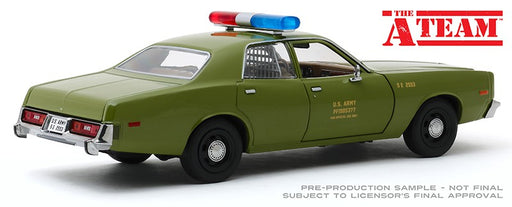 1977 Plymouth Fury -US Army Police -The A-Team -  Greenlight 1/24 , 84102  Passion Diecast 