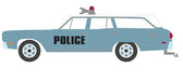 1970 Plymouth Belvedere Emergency Wagon Police Pursuit  - Estate Wagons Series 5 - 1/64  Greenlight - 29990 C - Passion Diecast 