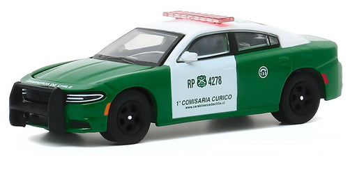 Carabineros De Chile (Chilean Police) - 2018 Dodge Charger Pursuit - Greenlight 1/64 Hobby Exclusive - 30162  Passion Diecast 