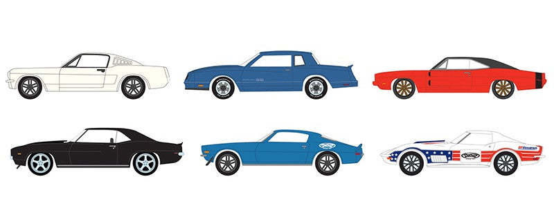 Detroit Speed, Inc. Series 1  Assortment - Greenlight 1/64 - 39040  -  Passion Diecast 