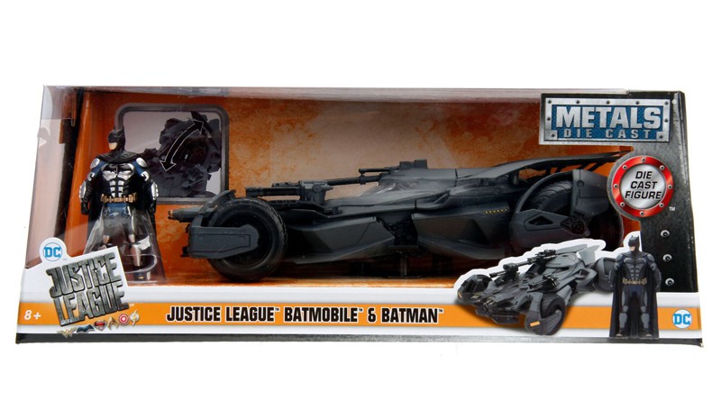 1/24 2017 Justice League Batmobile w/Batman JD-98032 Jada Passion diecast