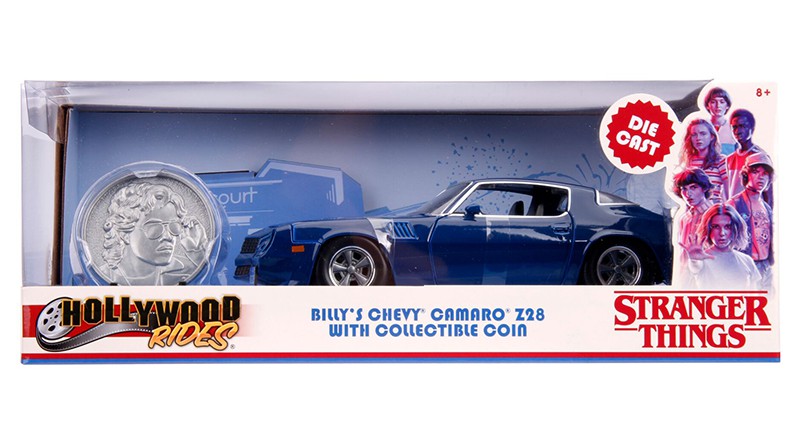 Billy's Chevrolet Camaro Z28 with Coin - Stranger Things -  Jada 1/24 - 31110  - Passion Diecast 