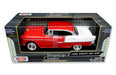 1955 Chevrolet  Bel Air   Red and White - Motormax 1/24 - 73229 RD -  Passion Diecast