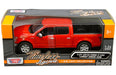2019 Ford F-150 Pickup  Lariat Crew Cab  Red - Diecast Model - Motormax 1/24 - 79363 RD  - Passion Diecast 