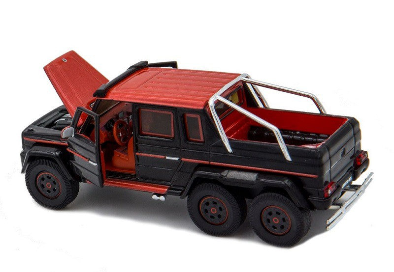 Mercedes Benz G63 AMG 6x6  Red and Black - 1st Edition - Era 1/64 - MB196X6RF06  -  Passion Diecast 