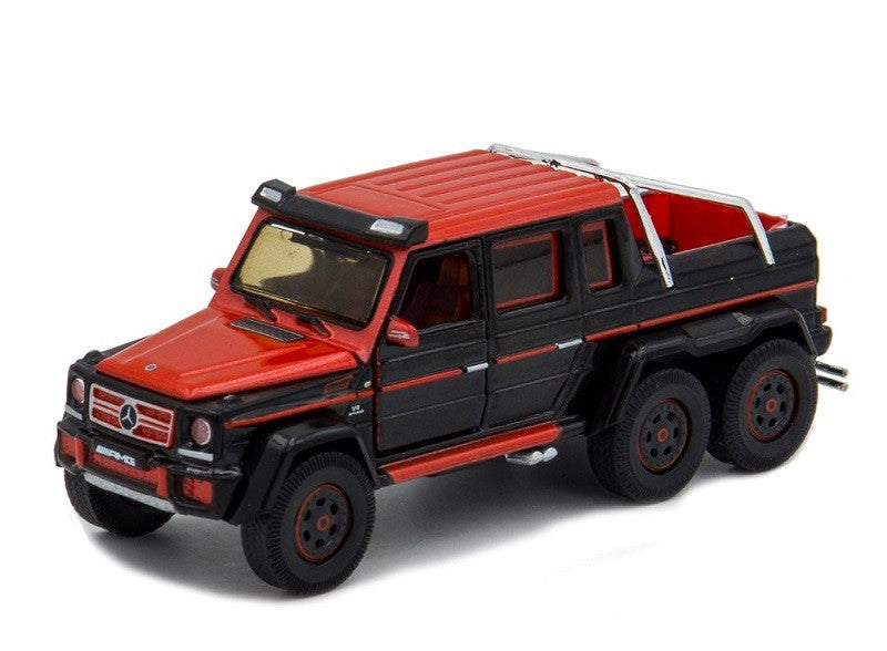 Mercedes Benz G63 AMG 6x6  Red and Black - 1st Edition - Era 1/64 - MB196X6RF06  -  Passion Diecast 