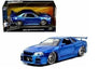 1/24 Fast & Furious - Brian's Nissan Skyline GT-R (R34) BLUE 97173 Jada passion diecast