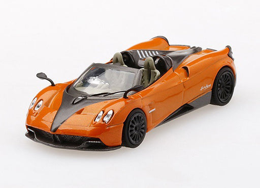 Pagani Huayra Roadster Arancio Saint Tropez -  MINI GT 1:64  Mijo Exclusive - MGT00078J -  Passion Diecast 