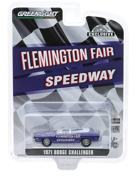 1971 Dodge Challenger Convertible - Flemington Fair Speedway Official Pace Car - Greenlight 1/64  Hobby Exclusive - 30146