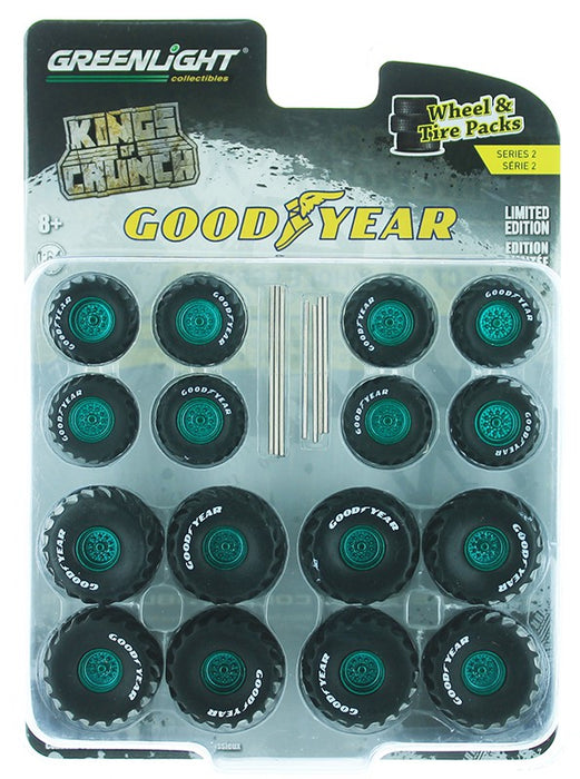 Kings of Crunch Goodyear  Wheel & Tire Pack 1-64 GREENMACHINE 16030 BGR