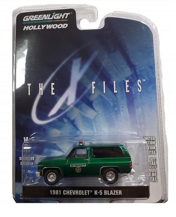 1981 Chevrolet K-5 Blazer Sheriff - The X-Files   -  Hollywood Série 25  1-64  greenlight 44850 D