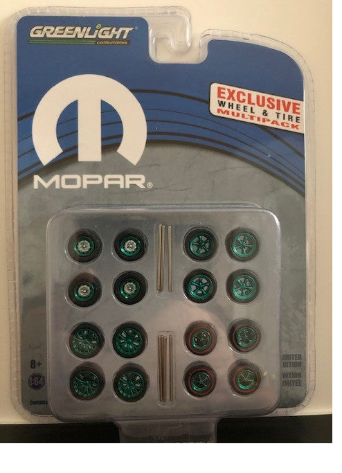 MOPAR Wheel & Tire Pack (Hobby Exclusive) 1-64 GREENMACHINE 13168GR