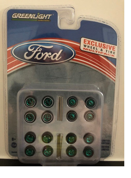 Ford Wheel & Tire Pack  (Hobby Exclusive)  1-64 GREENMACHINE 13166GR