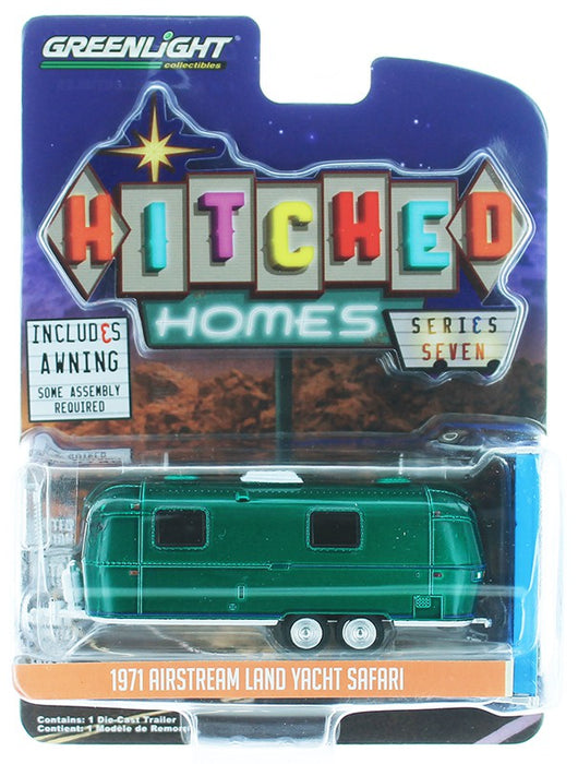 1971 Airstream Double-Axle Land Yacht Safari with Awning - 1-64 GREEN MACHINE - 34070 CGR