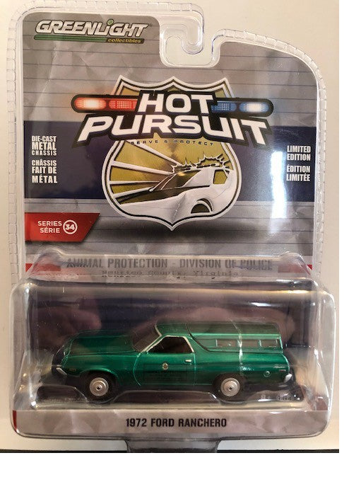 1972 Ford Ranchero  Animal Protection  Henrico County, Virginia / PD - Hot Pursuit 34 - 1-64 GREENMACHINE 42910 CGR