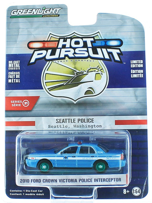 2010 Ford Crown Victoria Interceptor  - Seattle Police - Hot Pursuit  31 - 1-64 GREENMACHINE 42880 DGR