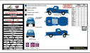 1950 Studebaker 2R Truck Gassers - South Bend Shaker Blue  - M2 Machine Hobby Exclusive 1:64 - 1600-GS05  -  Passion Diecast 