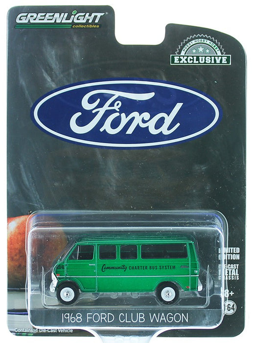 1968 Ford Club Wagon School Bus - GREENMACHINE 1-64 Hobby Exclusive - 30155GR