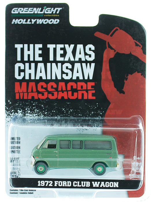 1972 Ford Club Wagon - The Texas Chainsaw Massacre - Hollywood Série 27 1-64  GREENMACHINE  - 44870 AGR