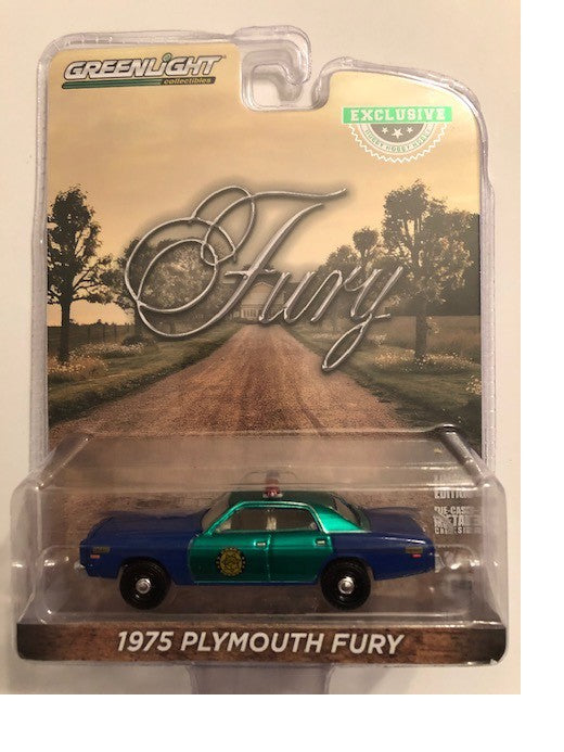 1975 Plymouth Fury - Osage County Sheriff  - GREENMACHINE 1-64 Hobby Exclusive - 30151GR