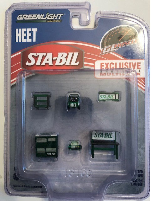 Muscle Shop Tools Set STA-BIL & HEET  (Hobby Exclusive) 1-64 GREENMACHINE 13165GR