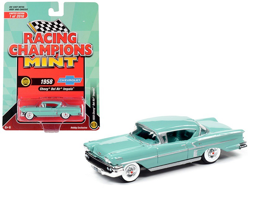 1958 Chevy Impala Hardtop - Glen Green  - Johnny Lightning -  1:64 - RCSP013  -  Passion Diecast 