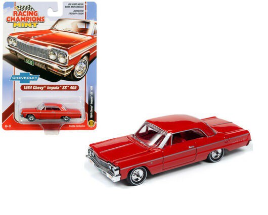 1964 Chevy Impala Hardtop - Riverside Red  - Johnny Lightning -  1:64 - RCSP012 -  Passion Diecast 