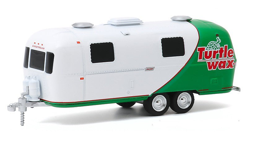 1971 Airstream Double-Axle Land Yacht Safari - Turtle Wax - Hitched Homes Serie 8 - greenlight 1/64 - 34080 C - Passion Diecast 