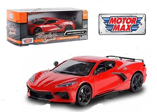 1967 Chevrolet Corvette convertible red  - Motormax 1/24 - 73224 RD - Passion Diecast 