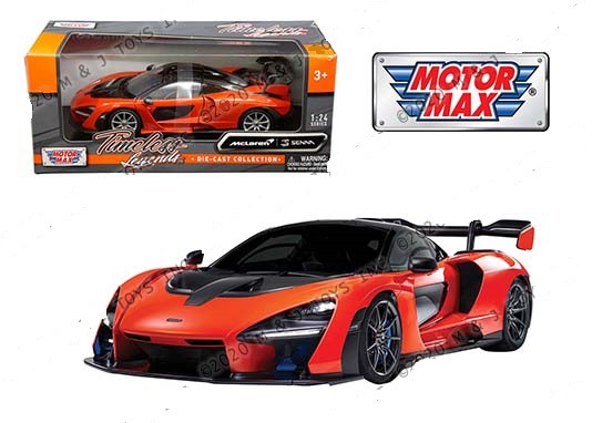 McLaren Senna  Orange - Motormax 1/24 - 79355 OR - Passion Diecast 