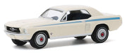 1967 Ford Mustang Coupe Indy Pacesetter Special in Wimbledon White / Scotchlite Stripes- GL 1/64 Hobby Exclusif - 30161