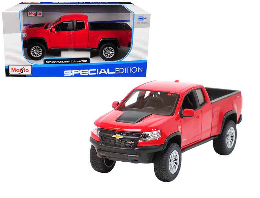 2017 Chevrolet Colorado ZR2  Red Maisto 1/27 -  31517  RD Passion Diecast 
