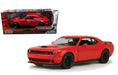 2018 Dodge Challenger SRT Hellcat Widebody Red - Motormax 1/24 - 79350 RD - Passion Diecast 