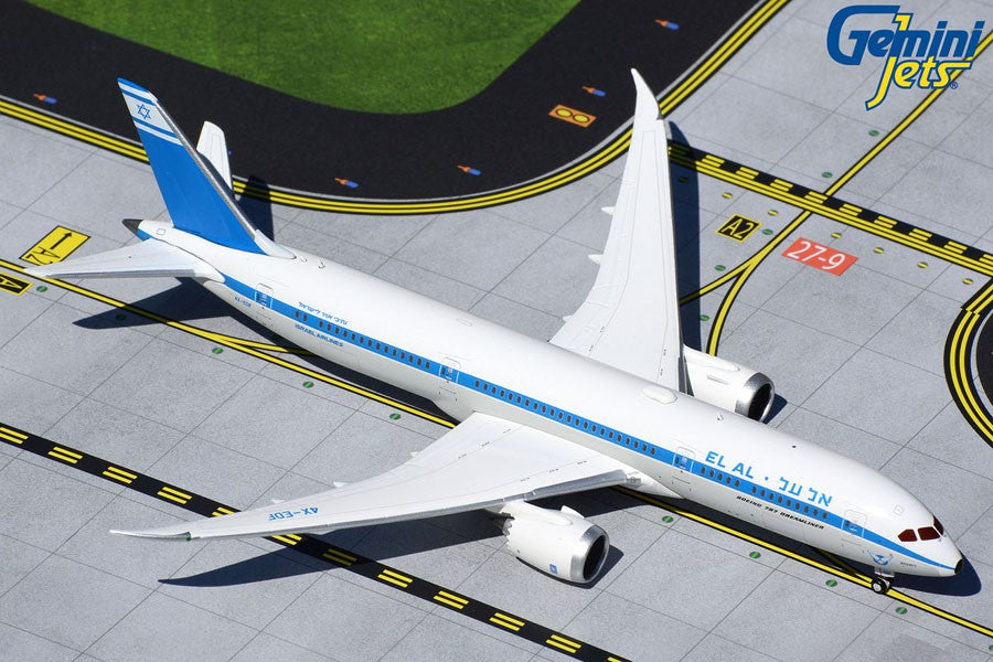 El-AL Retro Boeing 787-9 1960's Dreamliner 4X-EDF אל על GeminiJets GJELY1893 -  Passion Diecast 