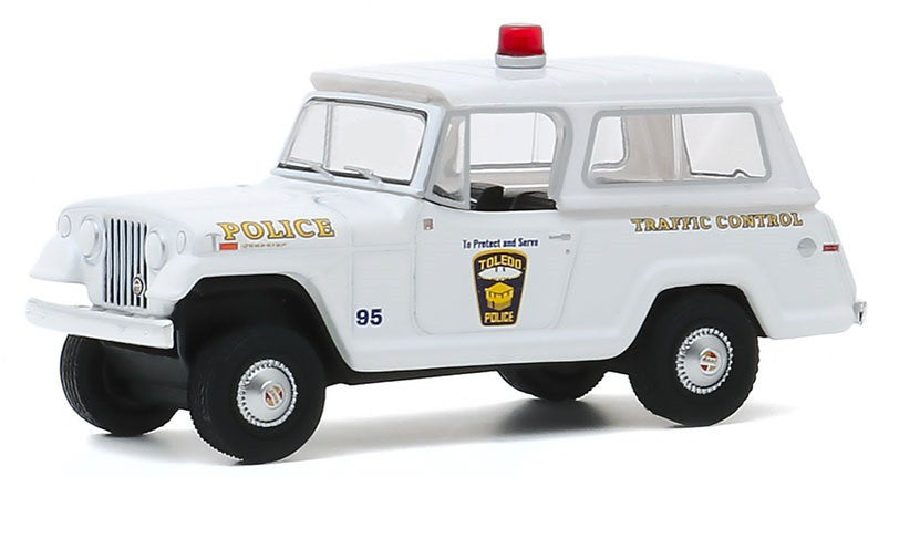 1969 Kaiser Jeep Jeepster City of Toledo, Ohio Police - Hot Pursuit Series 35 -  1-64 greenlight 42920 A -  Passion Diecast