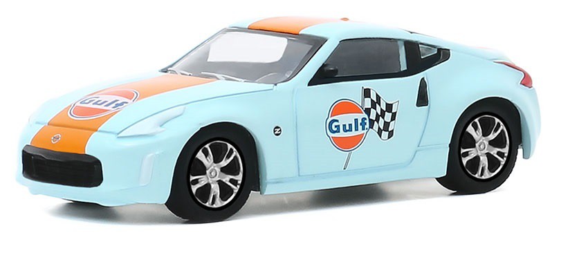 2020 Nissan 370Z - Gulf OiL Running on Empty Series 11 - greenlight 1-64  - 41110 F - Passion Diecast