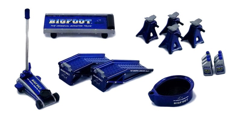 Bigfoot n°1 - The Original Monster Truck - Shop Tool Set n°1 -  GMP  1/18 - 18943 - Passion Diecast  