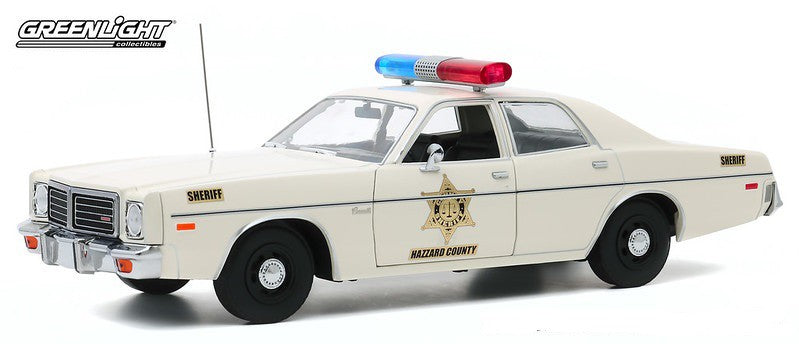 1975 Dodge Coronet   Hazzard County Sheriff  Greenlight Artisan 19092  PASSION DIECAST