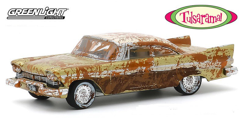 1957 Plymouth Belvedere - Desert Gold -"Tulsarama" 2007 Underground Vault Unearthing - greenlight 1/64 - Hobby Exclusif - 30158