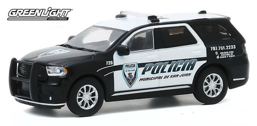 2018 Dodge Durango Policia - Municipal de San Juan, Puerto Rico - greenlight 1/64 - Hot Pursuit  Hobby Exclusif - 30197